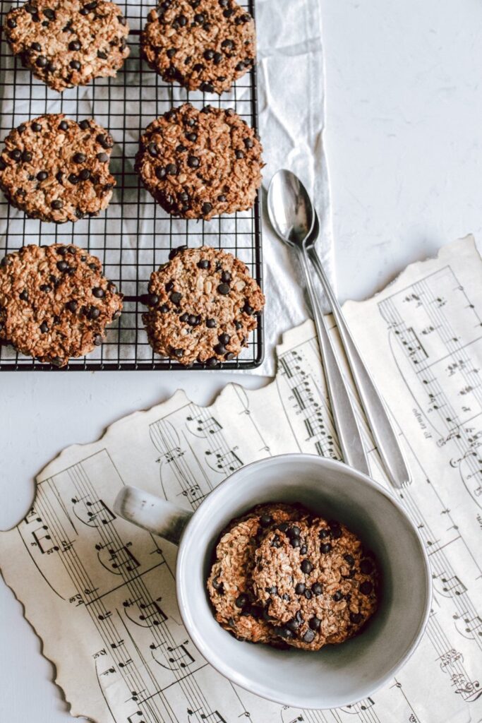 banana chocolate cookies