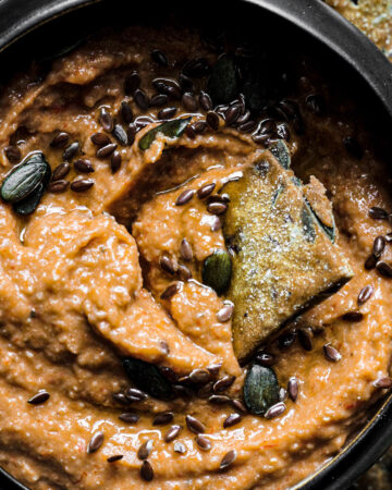 hummus di ceci e peperoni